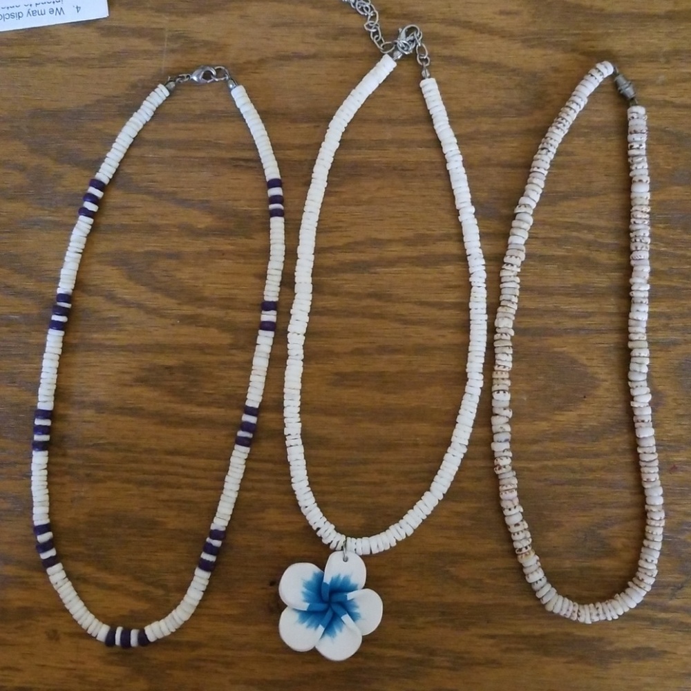 Puka shell necklaces